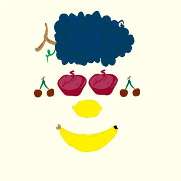 Fruits allegory Illustrazione stock