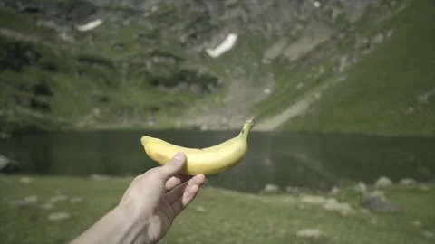 Fruits and mountains. Stock Footage 148498341