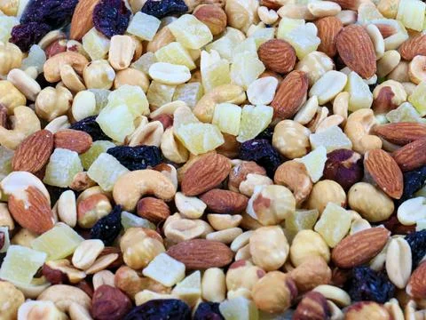 Fruits and nuts 写真素材