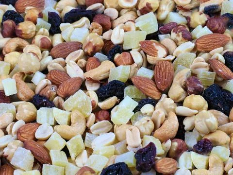 Fruits and nuts 写真素材