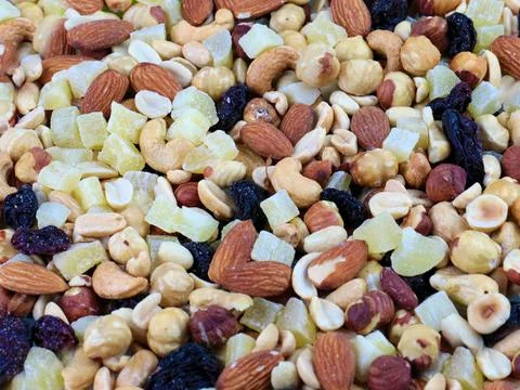 Fruits and nuts 写真素材