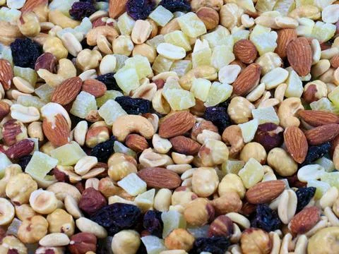 Fruits and nuts 写真素材