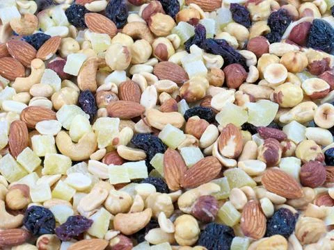 Fruits and nuts 写真素材