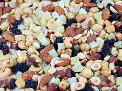 Fruits and nuts 写真素材