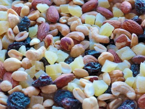 Fruits and nuts 写真素材