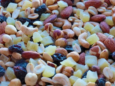 Fruits and nuts 写真素材