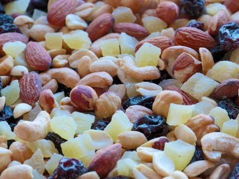 Fruits and nuts 写真素材