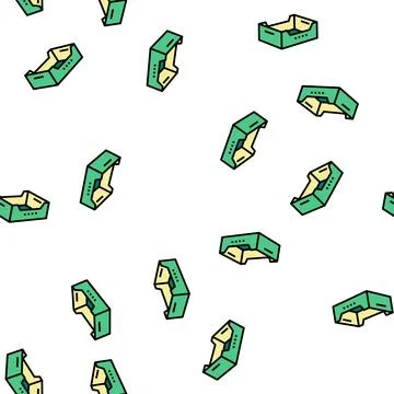 Fruits and vegetables box vector seamless pattern 스톡 일러스트