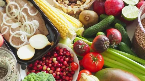 Fruits and vegetables Stock Footage 314908773