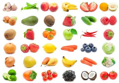 Fruits and Vegetables Stock Illustration