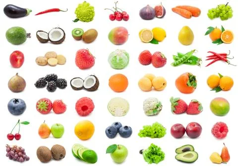 Fruits and Vegetables Stock Illustration