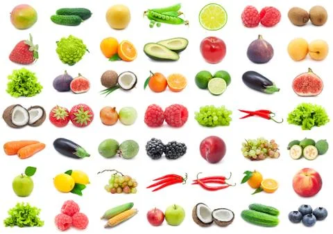Fruits and Vegetables Stock Illustration