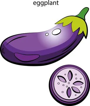 Fruits and vegetables. Stock-Illustration