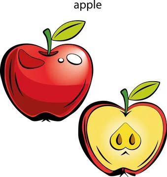 Fruits and vegetables. Stock Illustration