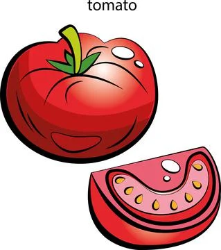 Fruits and vegetables. Stock Illustration