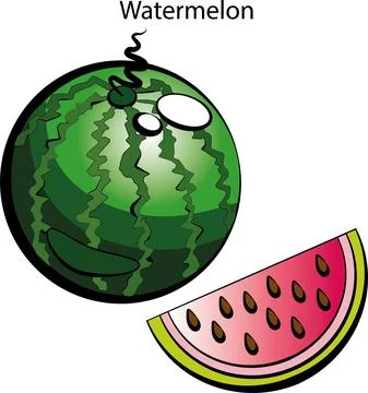 Fruits and vegetables. Stock Illustration