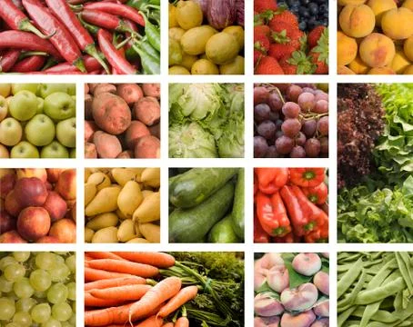 Fruits and vegetables Foto stock