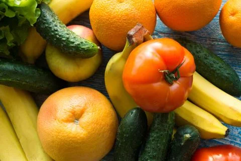 Fruits and vegetables Stock Photos