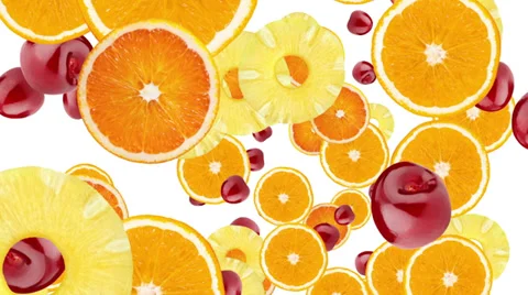 Fruits animation Stock Footage 32207983