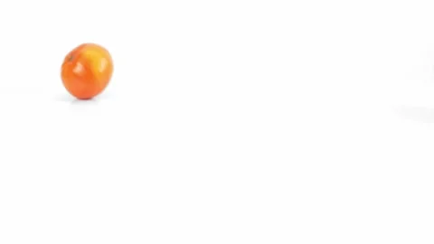 Fruits are rolling on the white 스톡 동영상 220208722