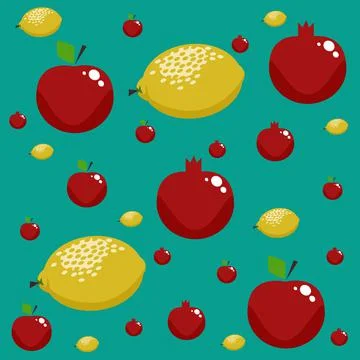 Fruits Background Vector Stock Illustration