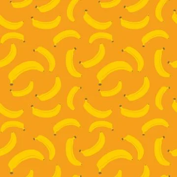 Fruits banana seamless patterns vector Stock Illustration