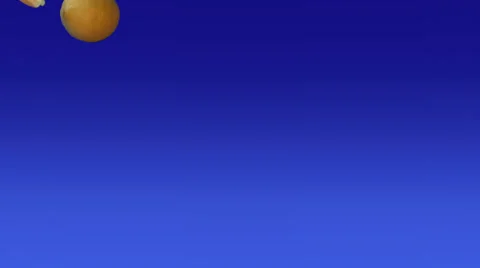 Fruits on blue Stock Footage 23114372