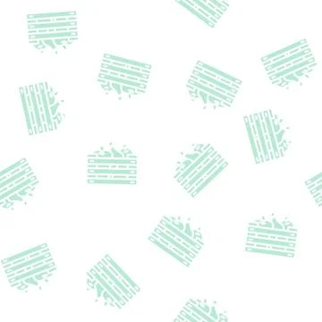 Fruits in box glyph vector seamless pattern Stockillustratie