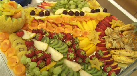 Fruits on Buffet Video stock 492349