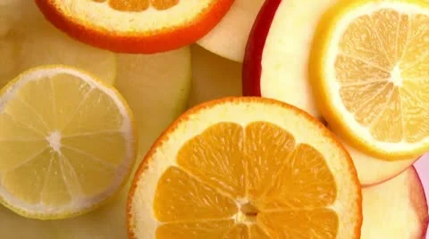 Fruits, closeup, rotate Stock Footage 10729247