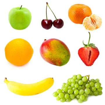 Fruits collage Foto stock