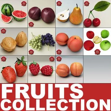 Fruits Collection V1 3D Model