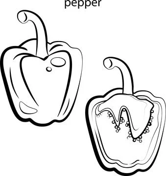 Fruits for coloring. Stock Illustration