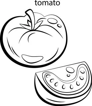 Fruits for coloring. Stock Illustration