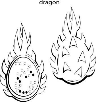 Fruits for coloring. Stock Illustration