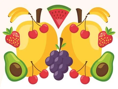 Fruits Concept Illustration Stock Illustration