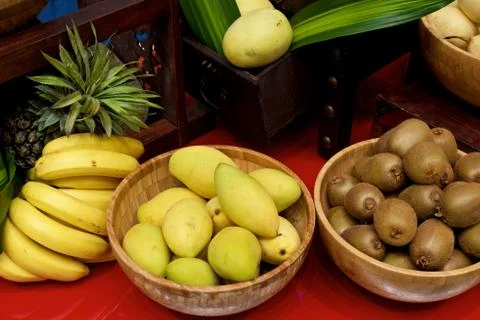 Fruits display Stock Photos