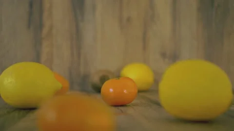 Fruits falling 4k cinematic slow motion Stock Footage 150463335