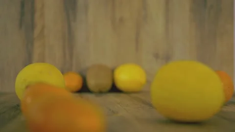 Fruits falling 4k cinematic slow motion Video stock 150463398