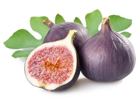 Fruits figs on white background Foto stock
