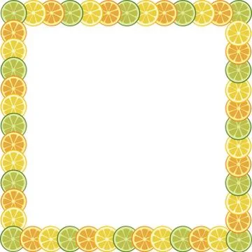 Fruits frame Illustrazione stock