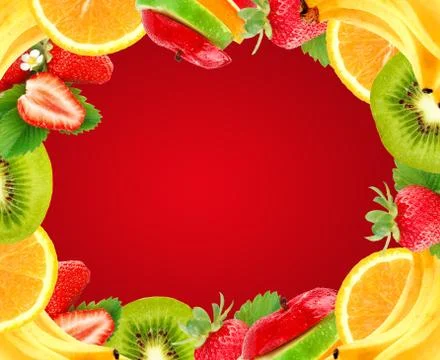 Fruits frame 写真素材