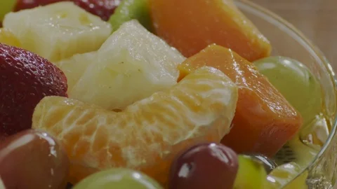 Fruits with honey Stock Footage 98295363