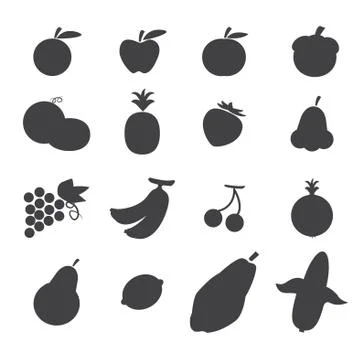 Fruits icon Illustrazione stock