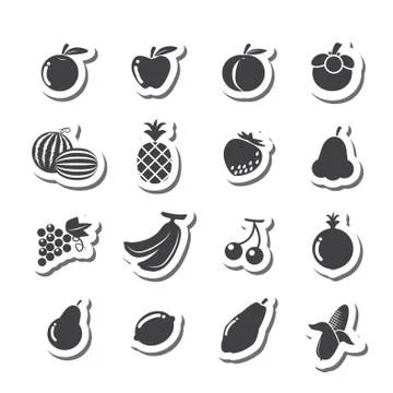 Fruits icon Stock Illustration