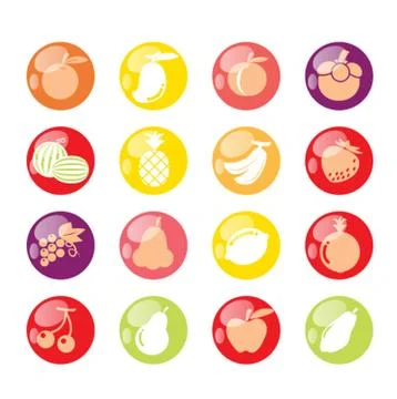 Fruits icon Stock Illustration