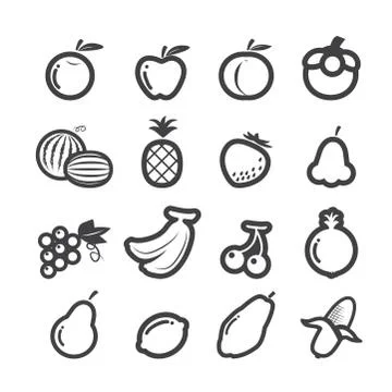 Fruits icon Stock Illustration