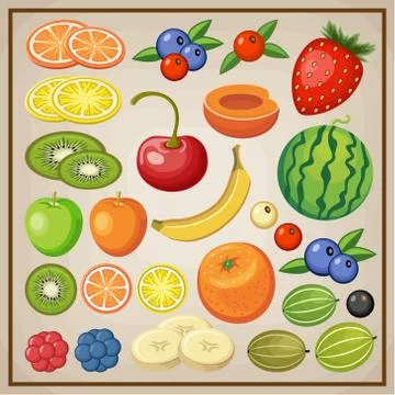 Fruits Stock Illustration