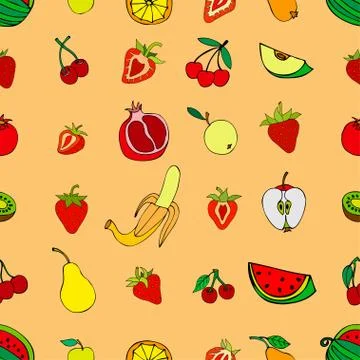 Fruits Illustrazione stock