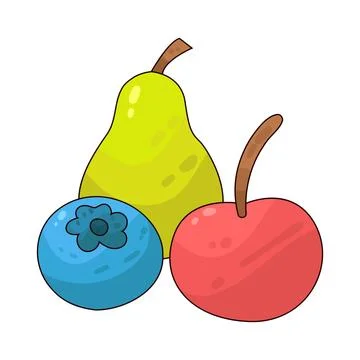 Fruits illustration Stock Illustration